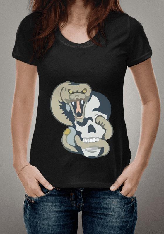 Nome do produto  Snake On Skull