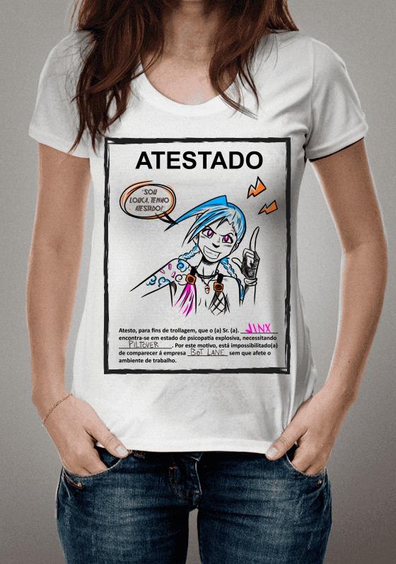 Nome do produto  Sou louca, tenho atestado!