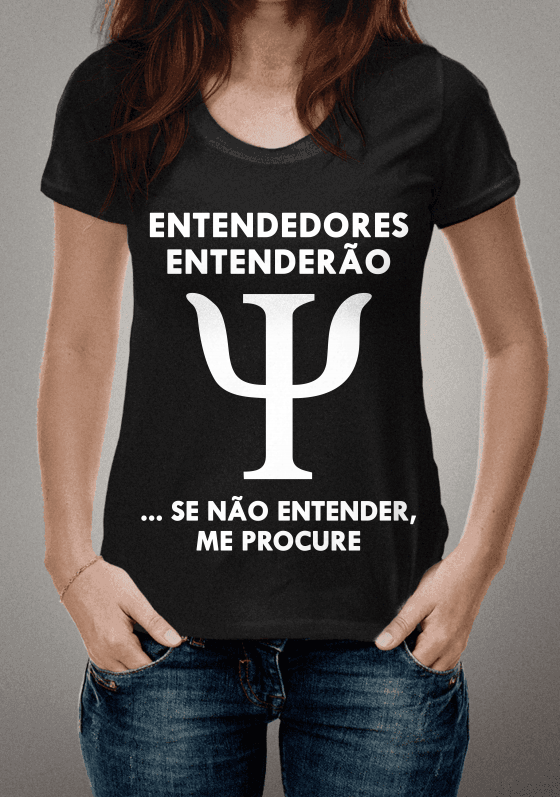 Nome do produto  Sou Psicólogo - Texto Branco