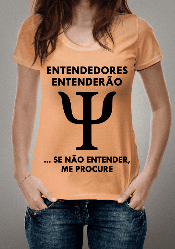 Nome do produto  Sou Psicólogo - Texto Preto