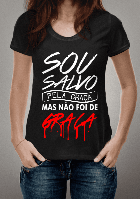 Nome do produto  Sou salvo pelo graça Gospel
