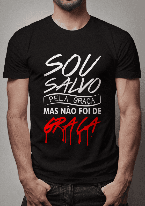 Nome do produto  Sou salvo pelo graça Gospel