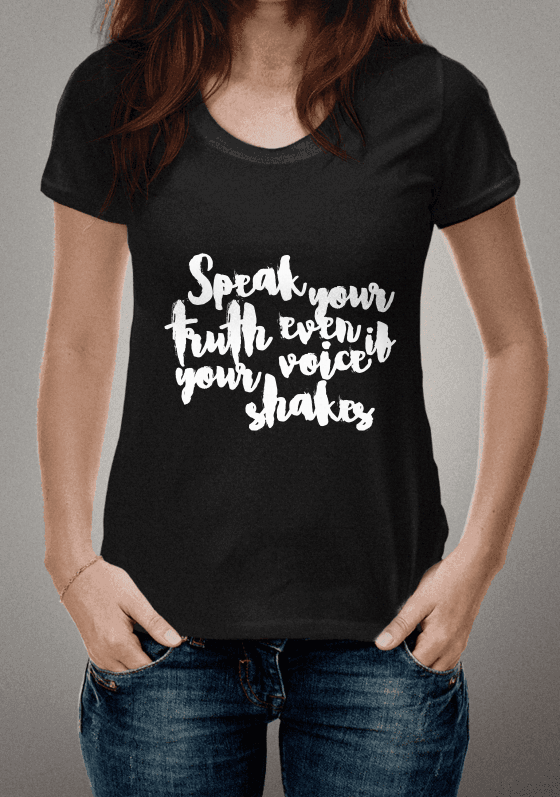 Nome do produto  SPEAK YOUR TRUTH [PRETA]