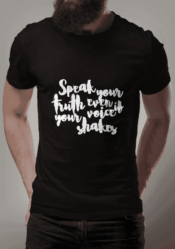 Nome do produto  SPEAK YOUR TRUTH [PRETA]