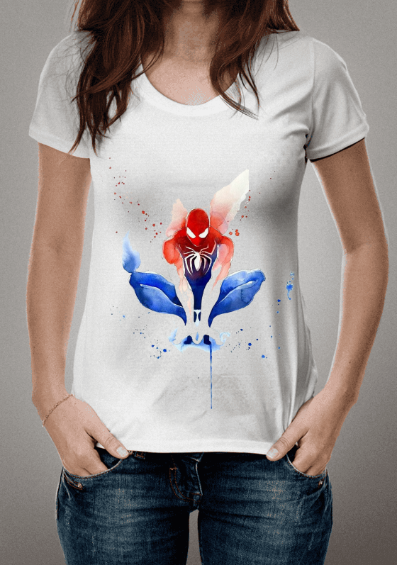 Nome do produto  Spiderman in watercolor