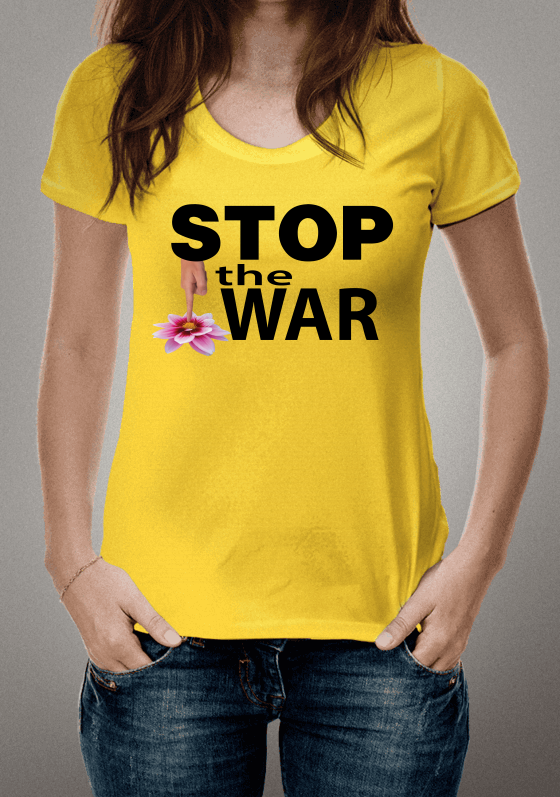 Nome do produto  Stop The War - Pare com a Guerra