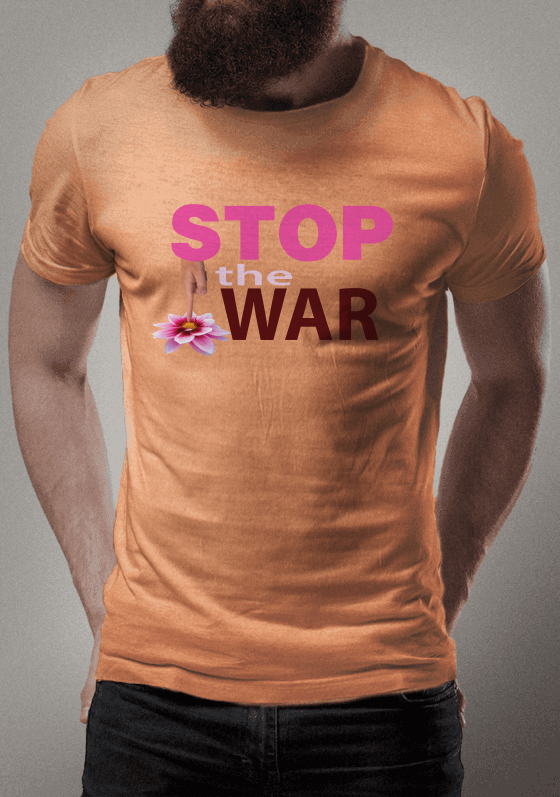 Nome do produto  Stop the War - Pare com a Guerra.