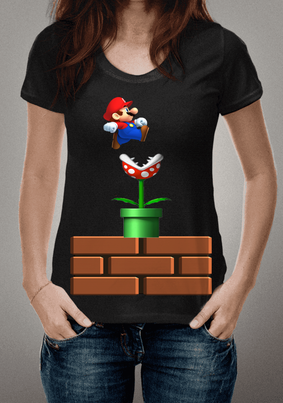 Super Mario Bros e planta