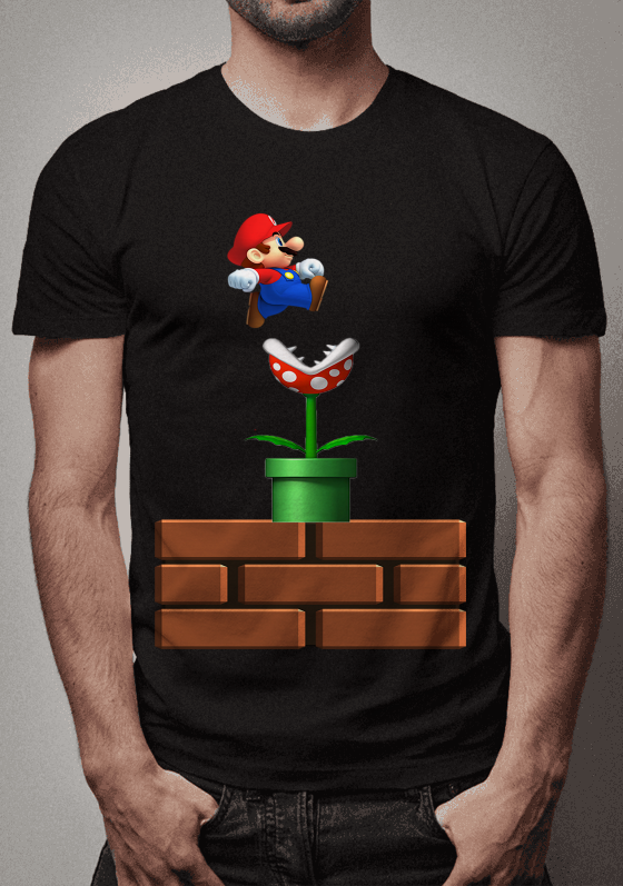 Super Mario Bros e planta