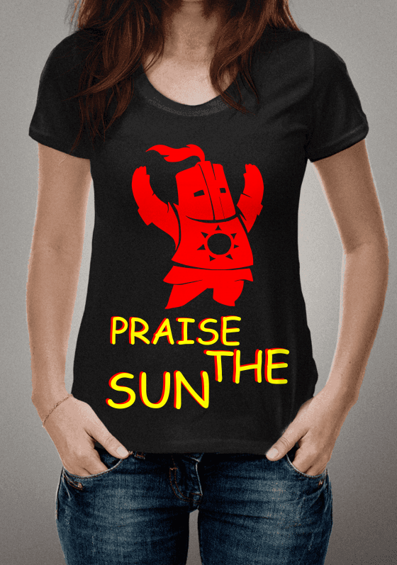 Nome do produto  T-Shirt Camiseta Nerd PRAISE THE SUN 