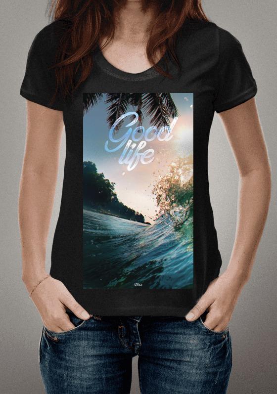 Nome do produto  T-Shirt "Good life"