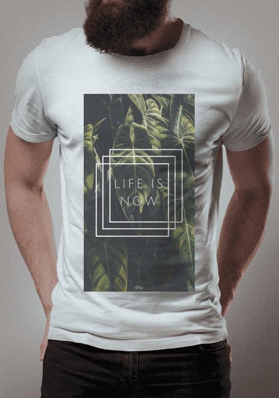 Nome do produto  T-Shirt "Life is now"