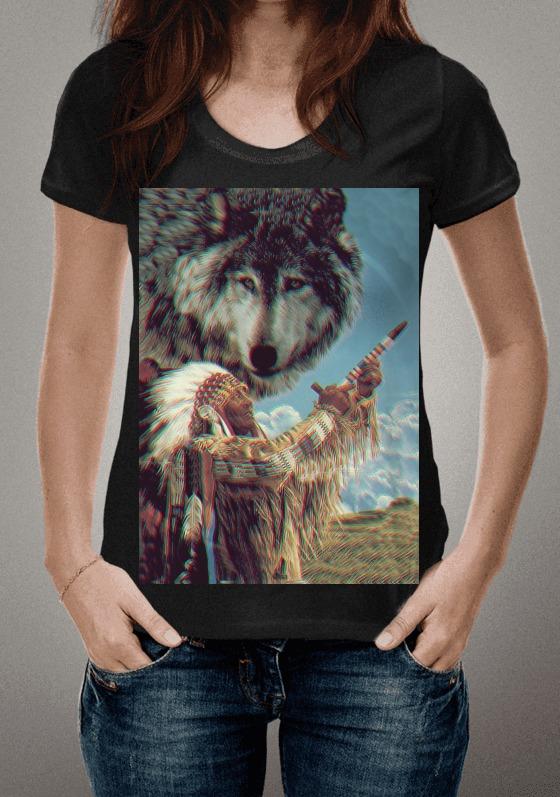 Nome do produto  T-Shirt "Xamã Indian³"