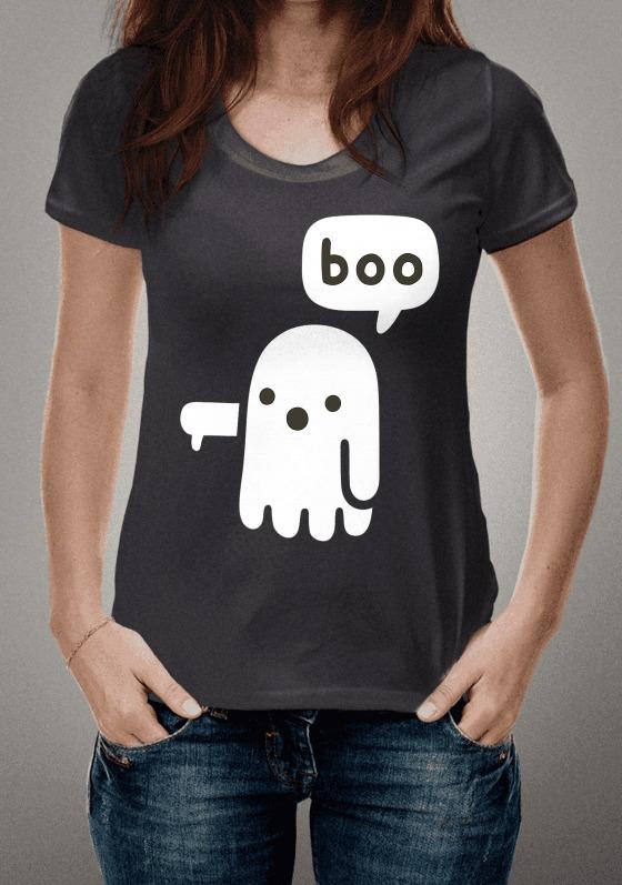 Nome do produto  T-Shirt Feminina Fantasma