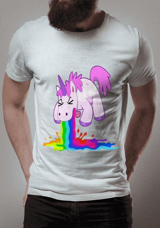 T-shirt feminina Unicornio