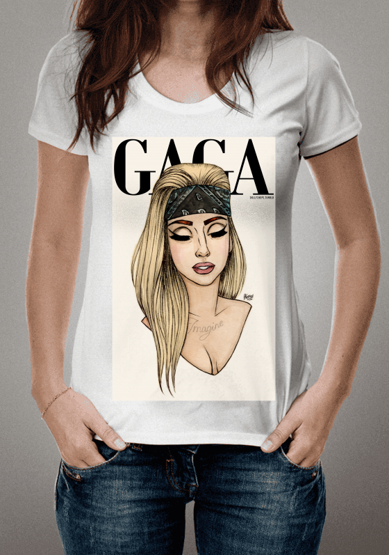 T-Shirt Lady Gaga Art