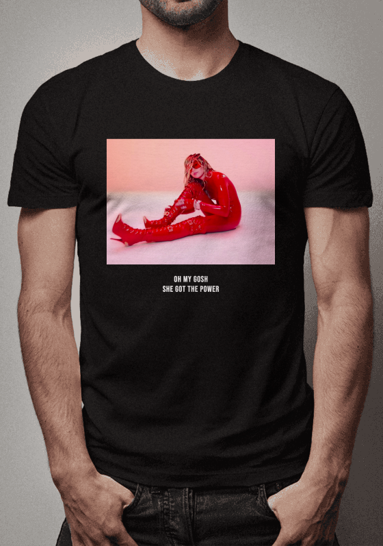 T-Shirt Miley Cyrus Oh My Gosh She Got The Power Colorido