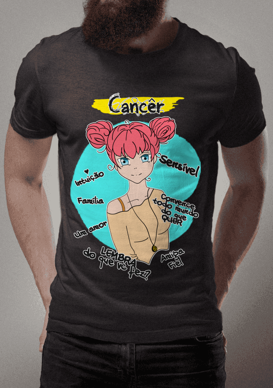 T-Shirt Signo Cancêr- Frases Engraçadas - Todas Cores