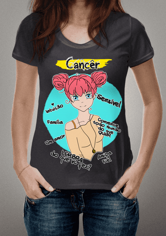 T-Shirt Signo Cancêr- Frases Engraçadas - Todas Cores