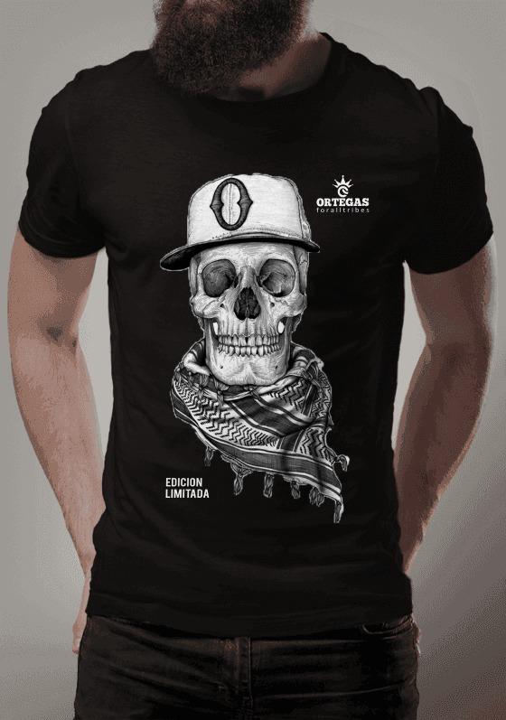 Nome do produto  T-SHIRT SKULL HATS EDICION LIMITADA