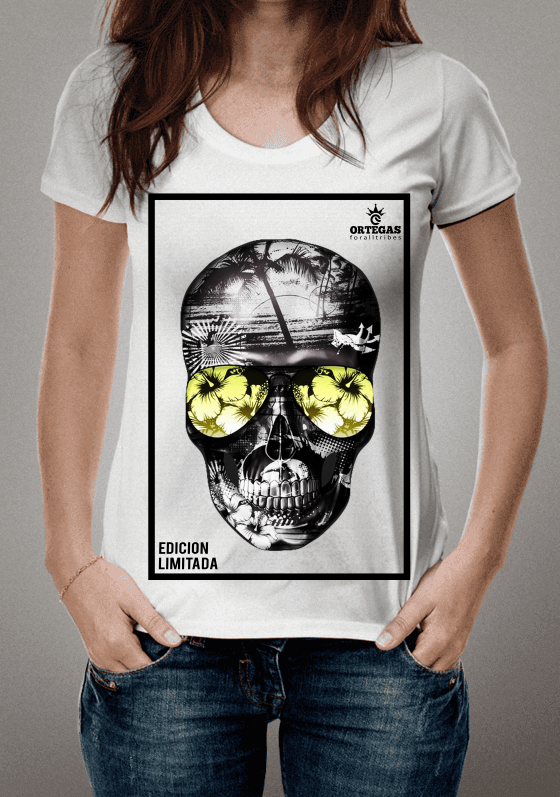 Nome do produto  T-SHIRT SKULL ÓCULOS  EDICION LIMITADA 