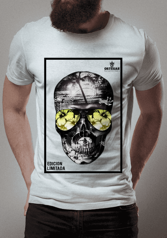 Nome do produto  T-SHIRT SKULL ÓCULOS  EDICION LIMITADA 