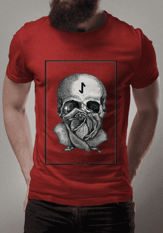Nome do produto  T-SHIRT SKULL SV