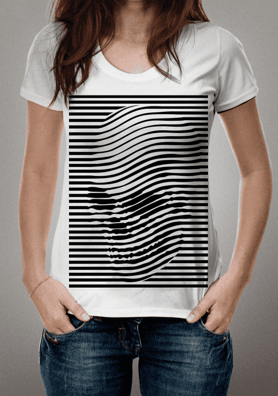 Nome do produto  T-SHIRT STRIPED SKULL