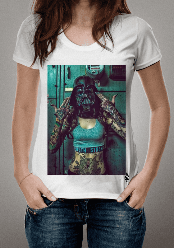 Nome do produto  Tatuada com Cabeça Darth Vader 