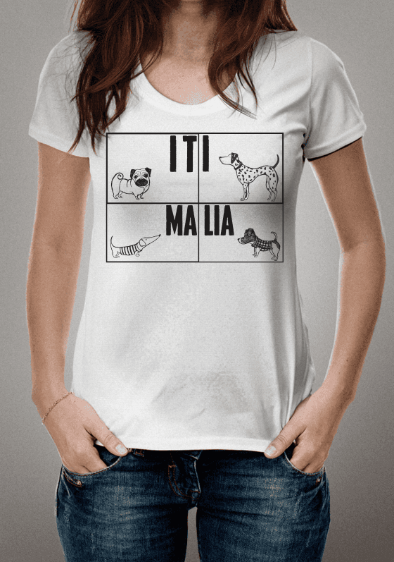 Nome do produto  TEE DOG ITI MALIA