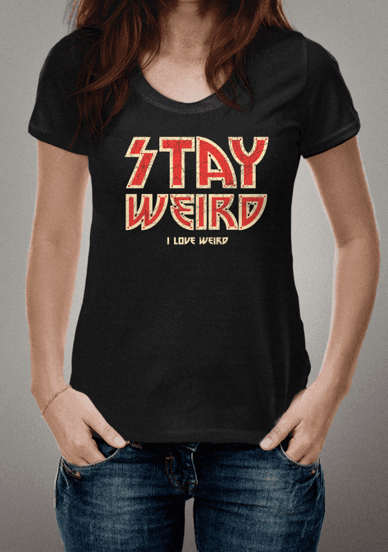 Nome do produto  TEE STAY WEIRD