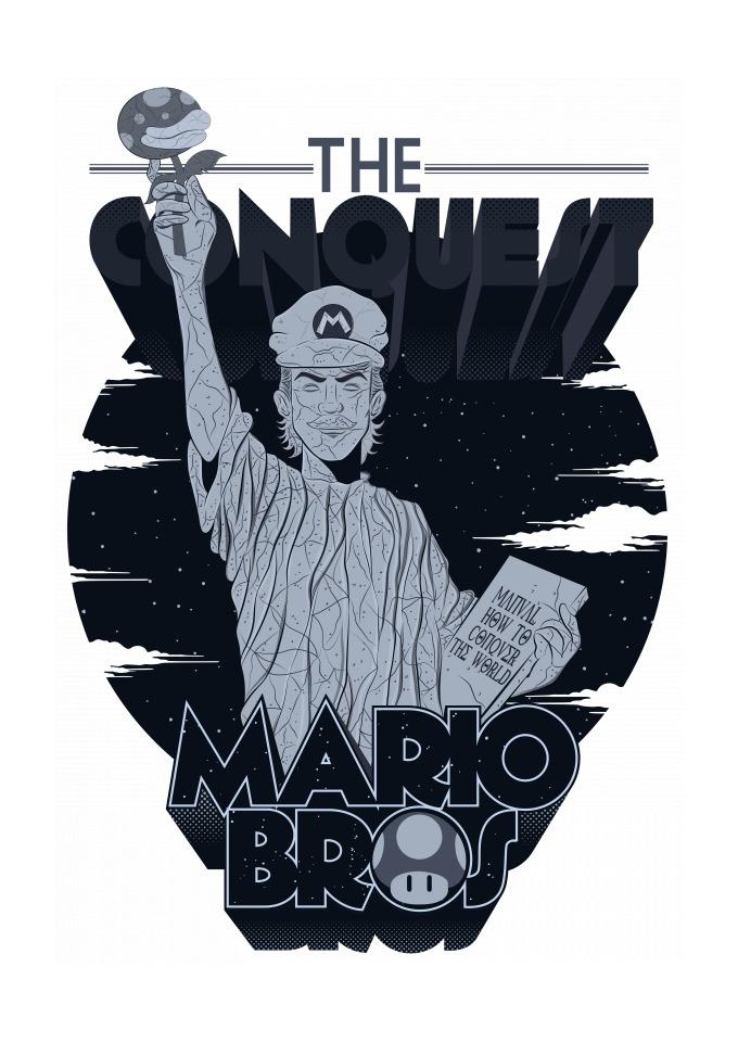 T-Shirt Prime The Conquest, Mario Bros em Revolução T-shirts