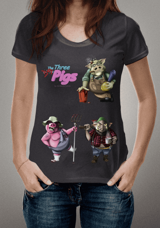 Nome do produto  The three bad pigs