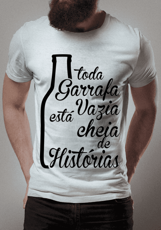 Nome do produto  TODA GARRAFA VAZIA ESTÁ CHEIA DE HISTÓRIAS