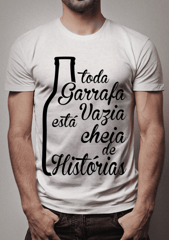 Nome do produto  TODA GARRAFA VAZIA ESTÁ CHEIA DE HISTÓRIAS