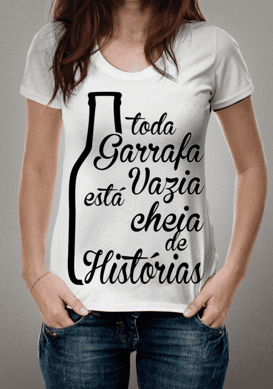 Nome do produto  TODA GARRAFA VAZIA ESTÁ CHEIA DE HISTÓRIAS