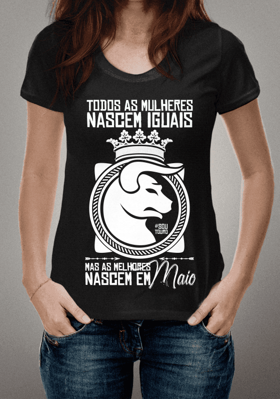 Nome do produto  Touro Feminina Maio Branca