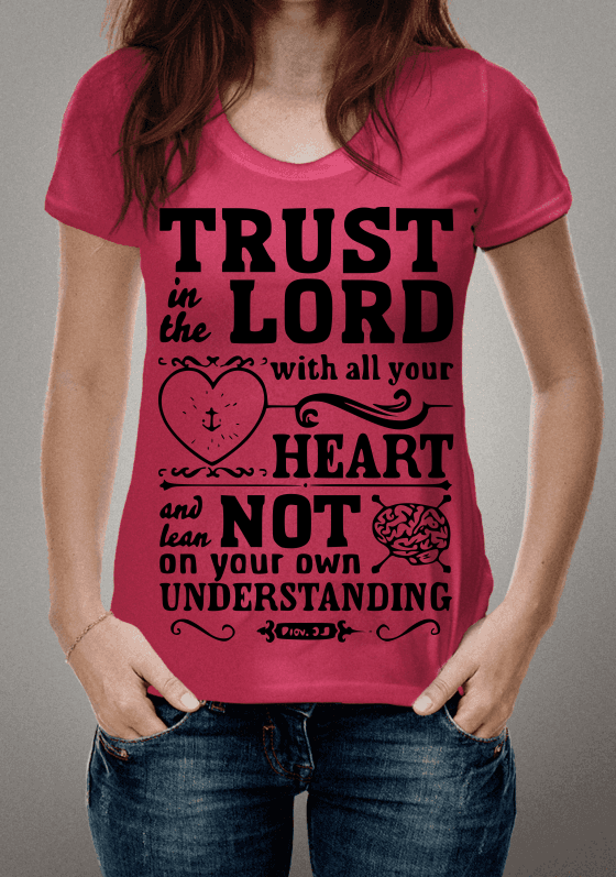 Nome do produto  Trust in the Lord