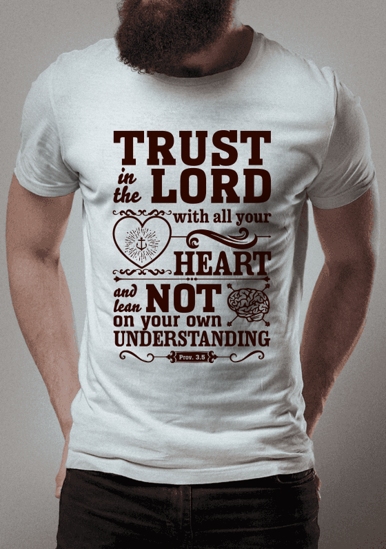 Nome do produto  Trust in the Lord