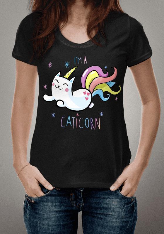 Nome do produto  Tshirt CatiCorn