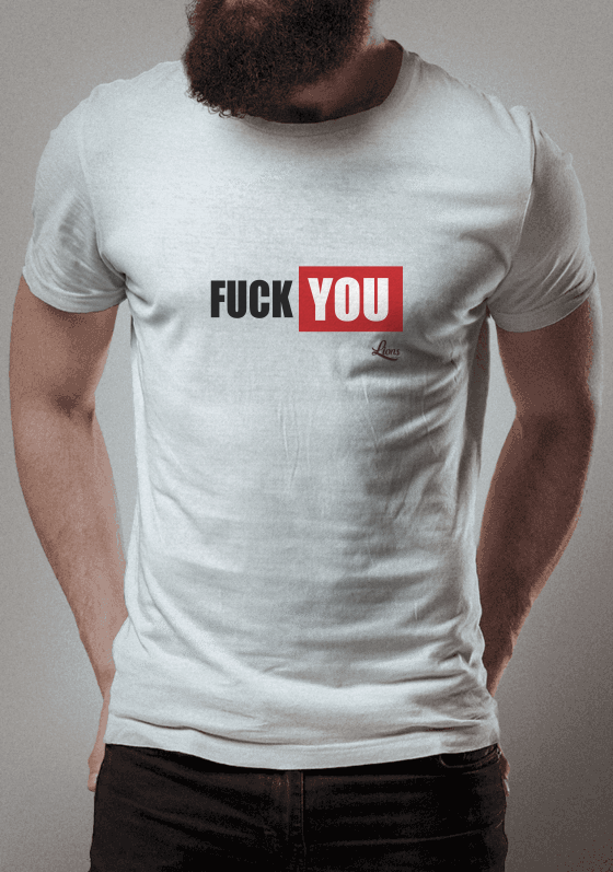 Nome do produto  Tshirt Coleção Lettering! Fuck You – Lions