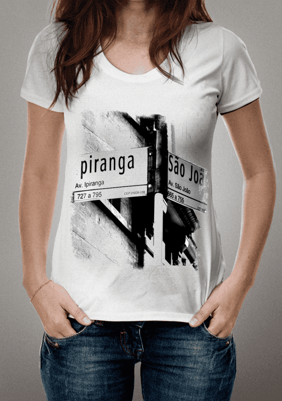 Nome do produto: Tshirt Vista Ipiranga Sao Joao P&B SP OFF WHITE