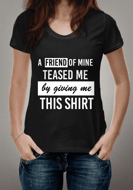 Um amigo meu me zoou me dando essa camiseta.
