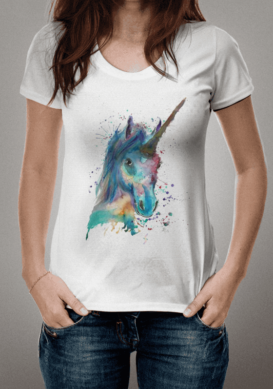 Nome do produto  unicornio aquarelado