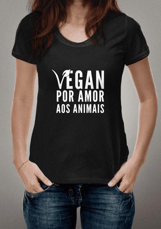Nome do produto  Vegan por amor aos animais - Branco