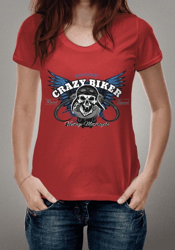 Nome do produto  Vintage - Crazy Biker