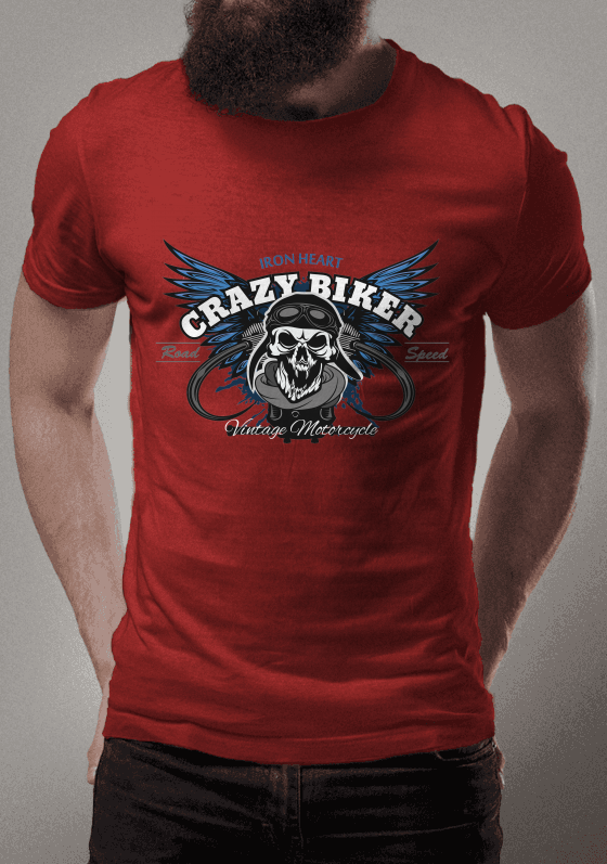 Nome do produto  Vintage - Crazy Biker