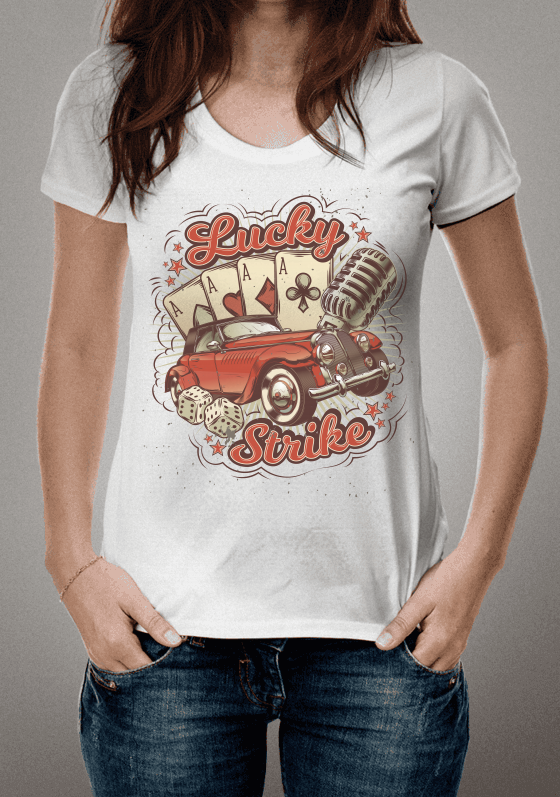 Vintage car  - Lucky Strike