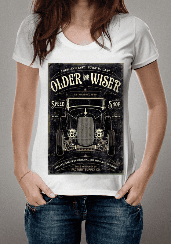 Nome do produto  VINTAGE OLDER and WISER 