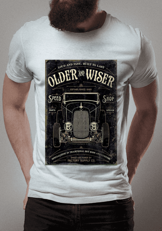 Nome do produto  VINTAGE OLDER and WISER 
